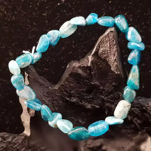 Blue Apatite Tumble Bracelet