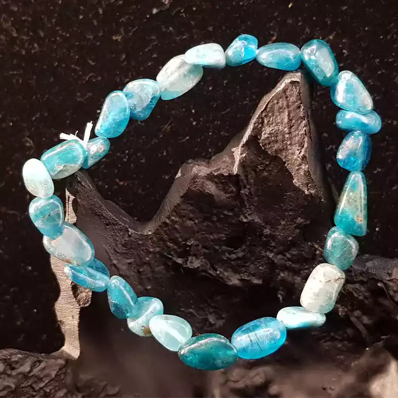 Blue Apatite Tumble Bracelet