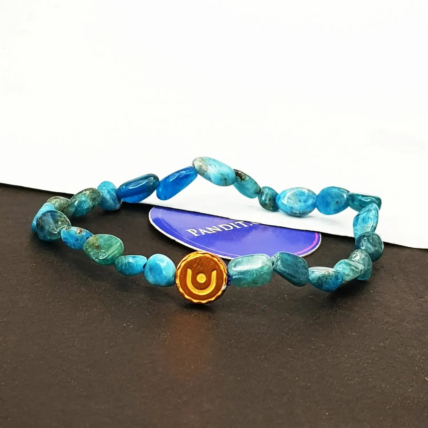 Blue Apatite Tumble Bracelet