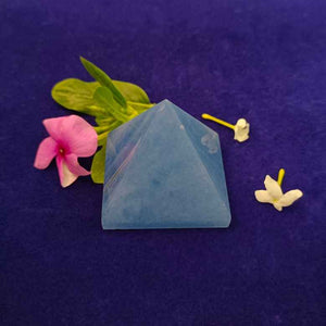Blue Calcite Crystal Pyramid