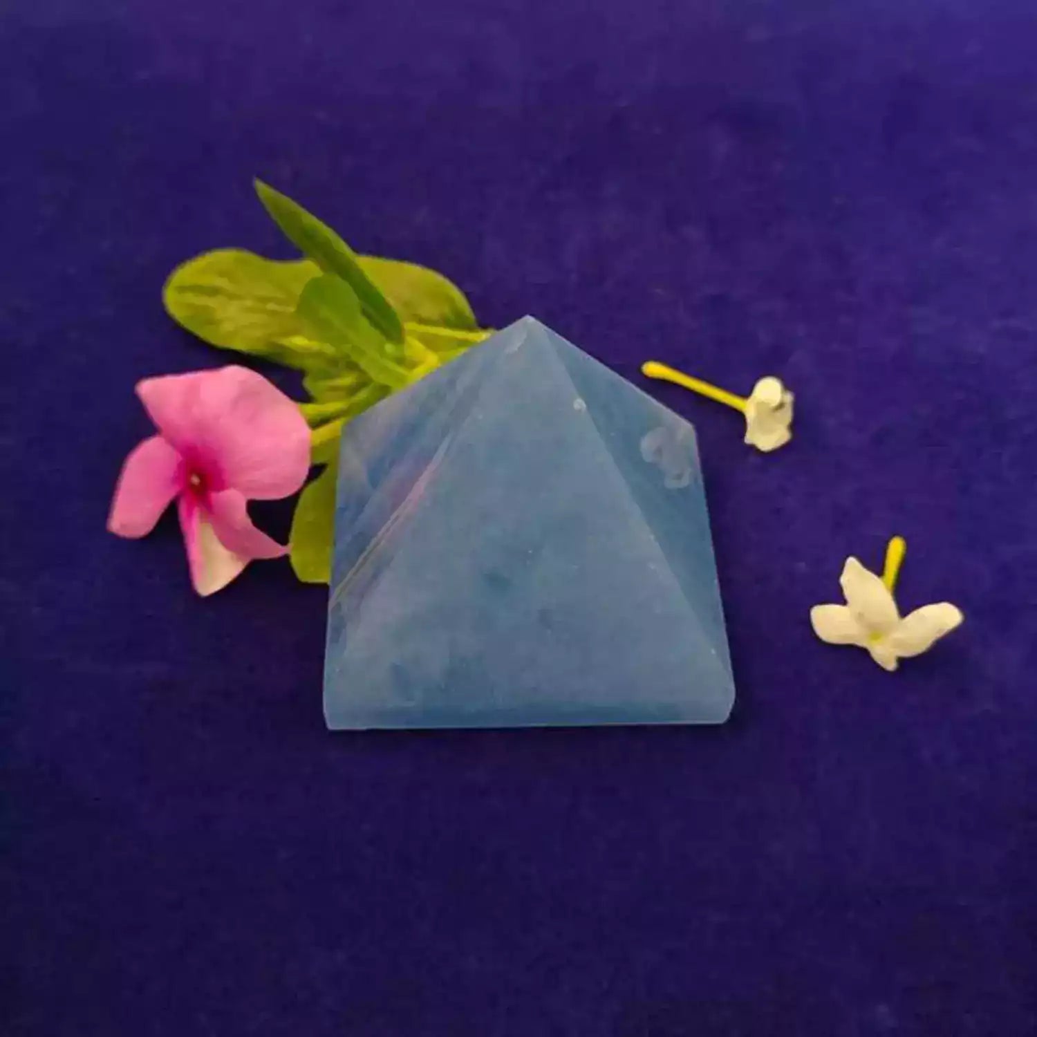 Blue Calcite Crystal Pyramid