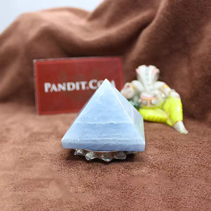 Blue Calcite Crystal Pyramid