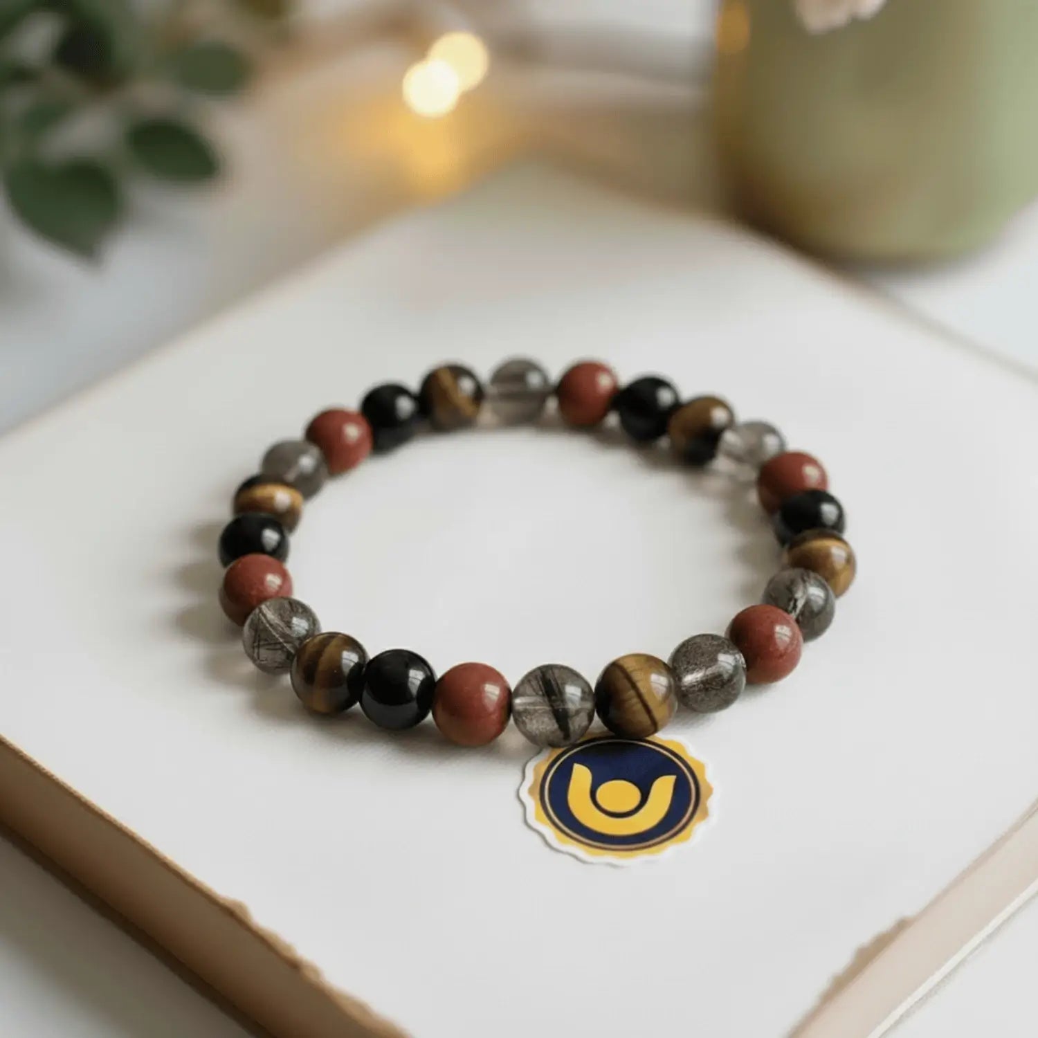 Capricorn Zodiac Sign Bracelet — bracelet worn on wrist demonstration