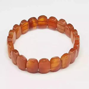 Carnelian Oval Faceted Bracelet