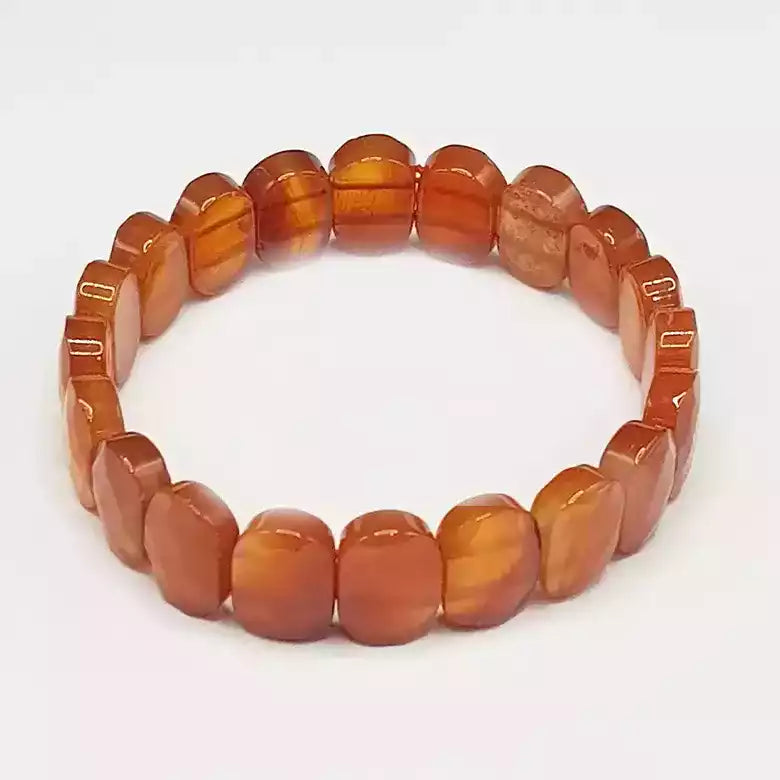 Carnelian Oval Faceted Bracelet