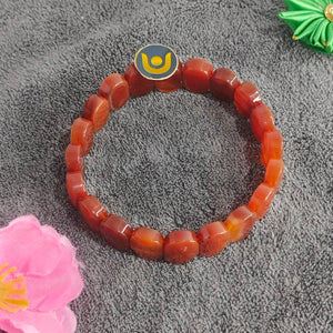 Carnelian Oval Faceted Bracelet