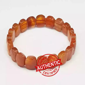 Carnelian Oval Faceted Bracelet