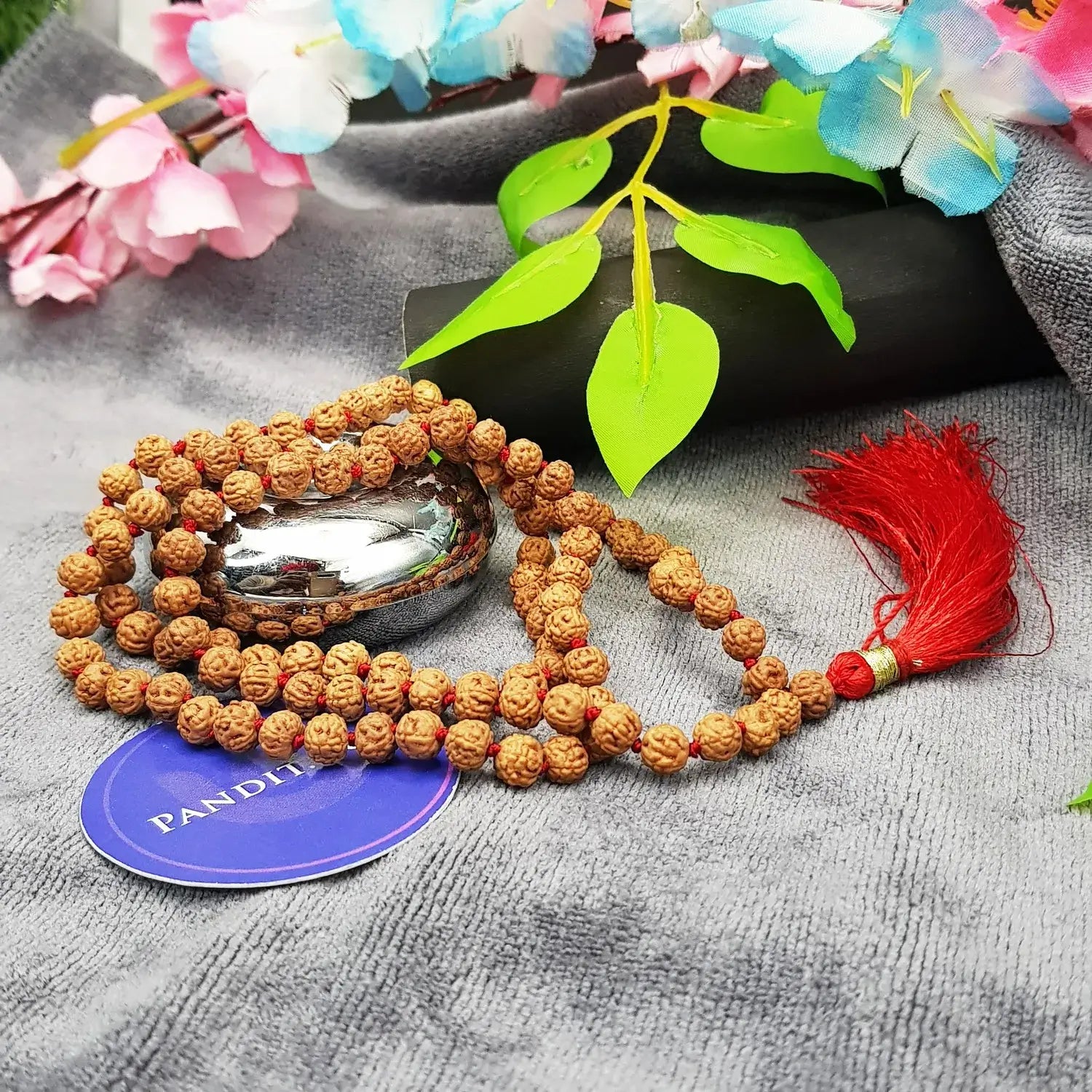 Chikna Rudraksha Mala - To Support Meditation - Pandit.com