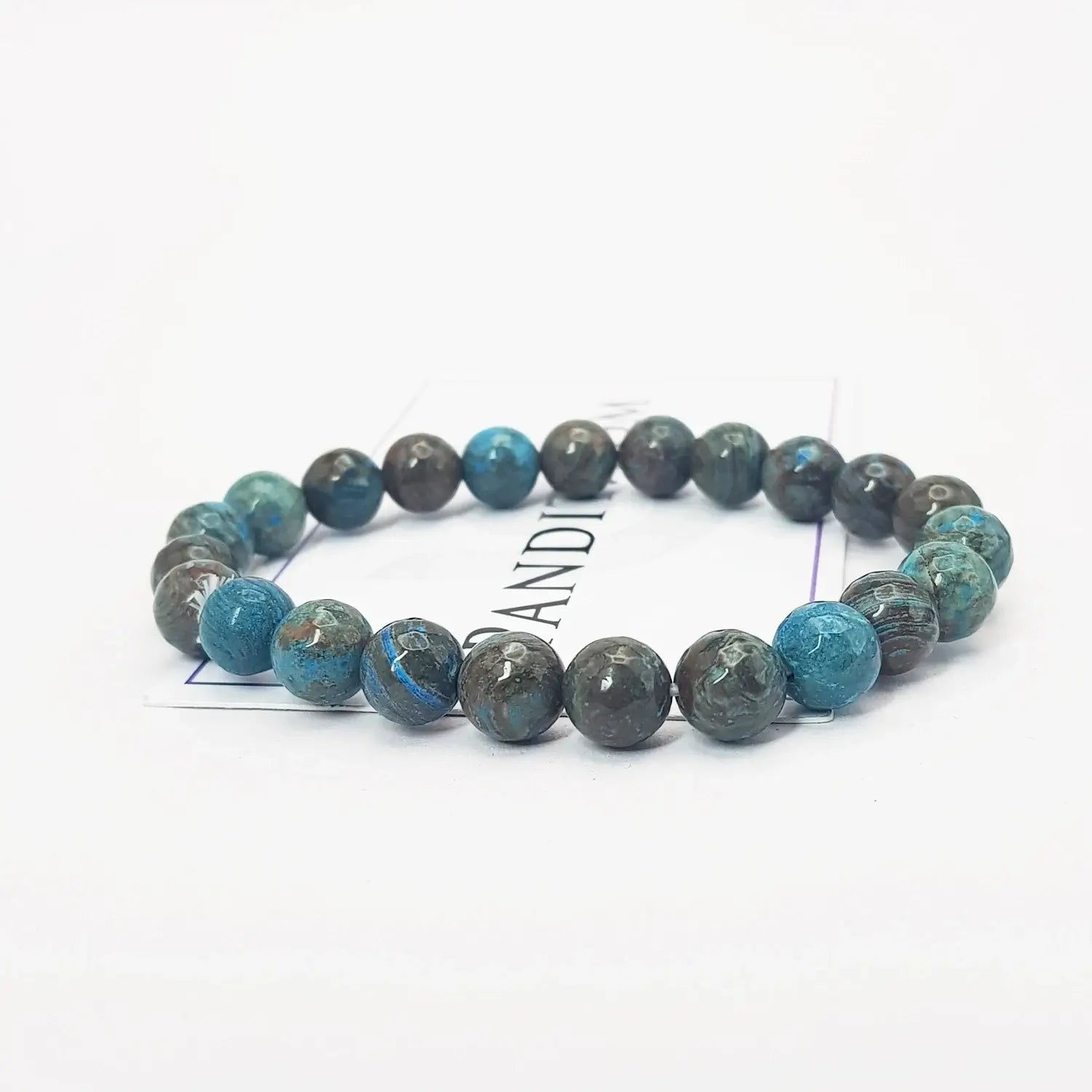 Chrysocolla Diamond Cut Bracelet