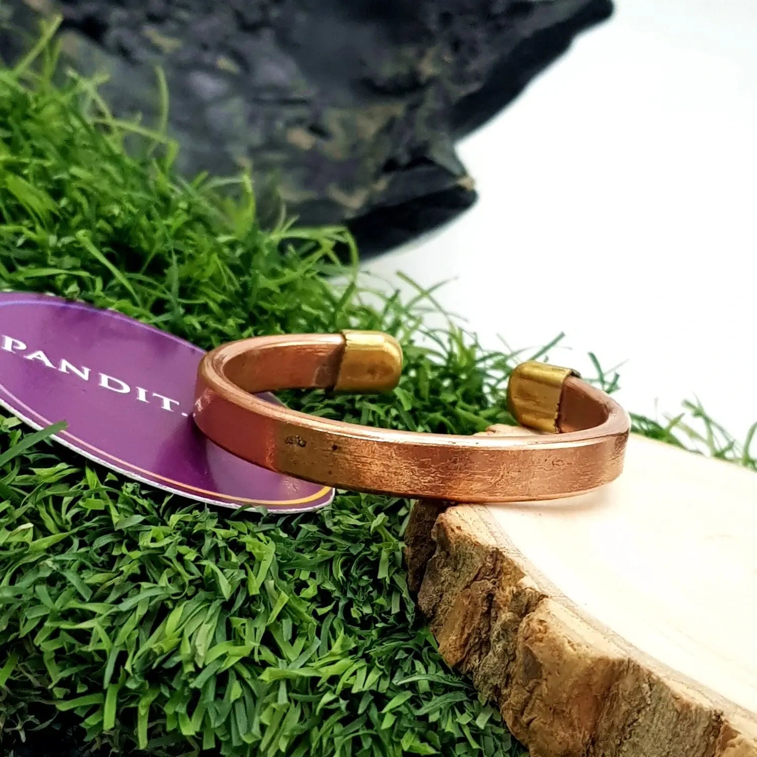 Copper Bracelet — bracelet worn on wrist demonstration