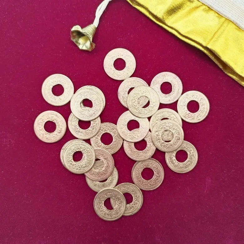 Copper Coin with Hole for Lal Kitab Remedy