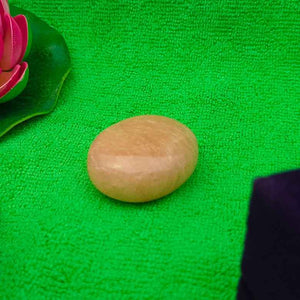Cream Moonstone Healing Crystal Palm Stone