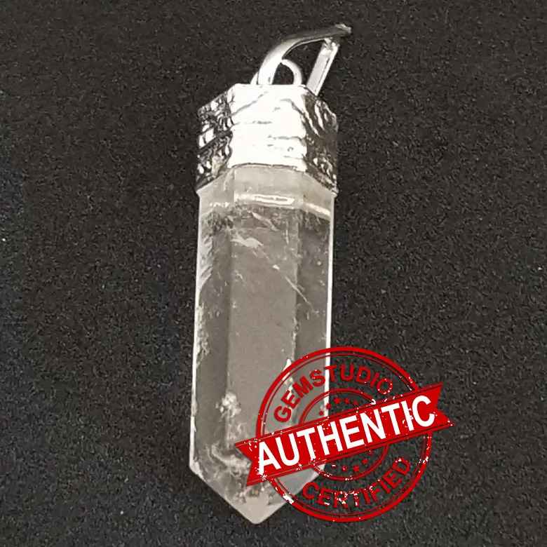 Crystal Cap Pencil Pendant