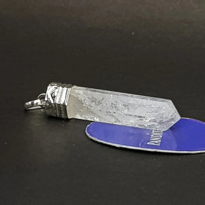 Crystal Cap Pencil Pendant