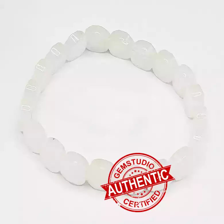 Crystal Quartz Oval Faceted Bracelet