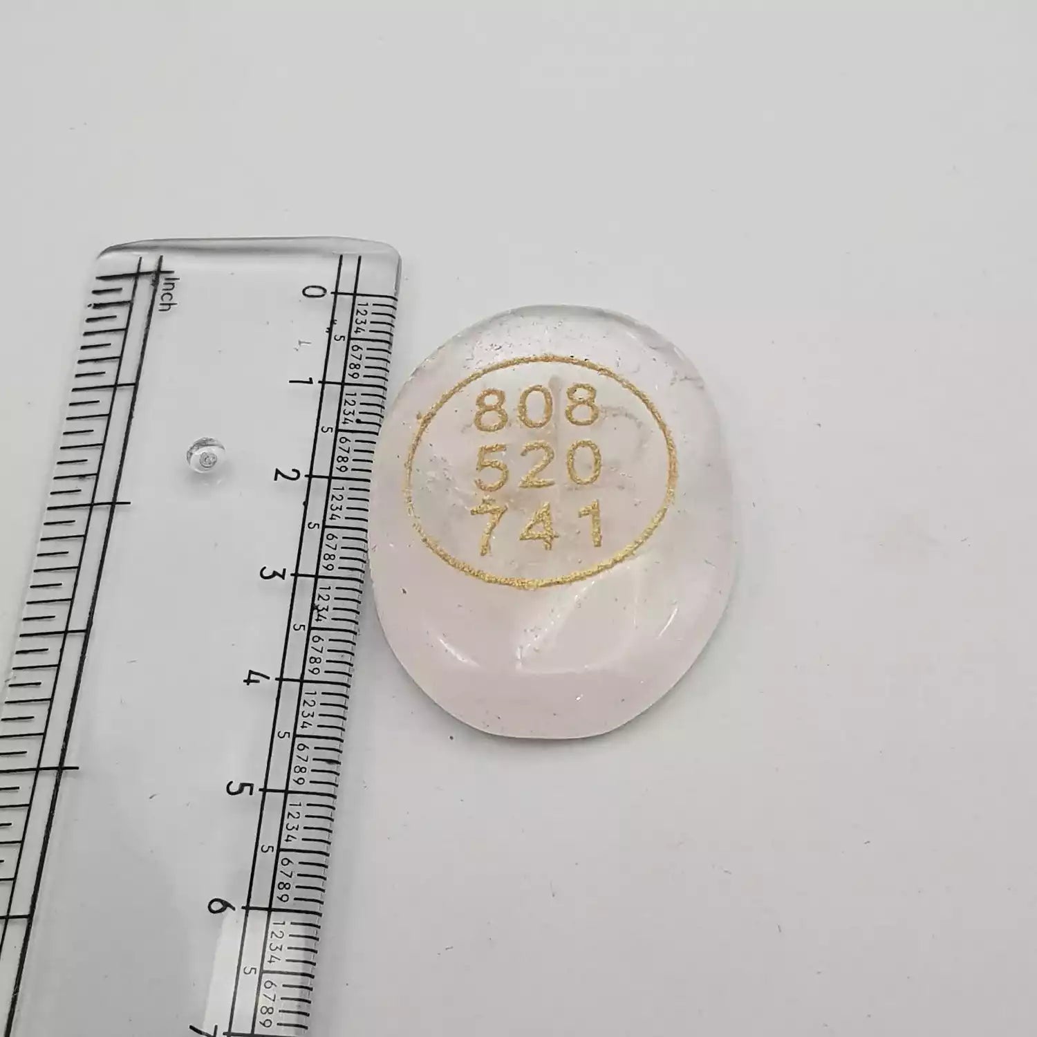 Crystal Quartz Zibu Symbol Coin