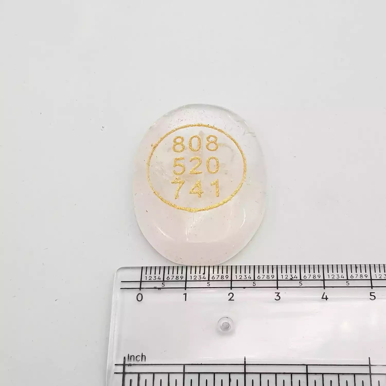 Crystal Quartz Zibu Symbol Coin