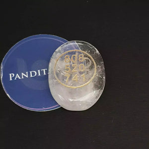 Crystal Quartz Zibu Symbol Coin