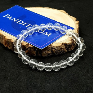 Crystal Sphatik Diamond Cut Lucky Bracelet