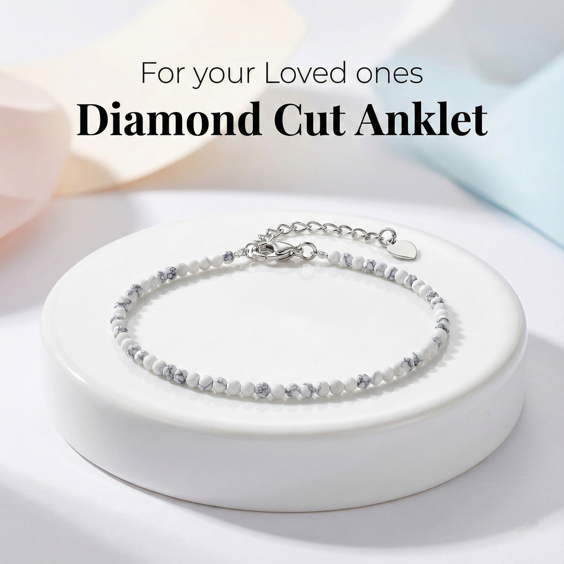 Women Adjustable Diamond Cut Anklet cum Bracelet - Pandit.com