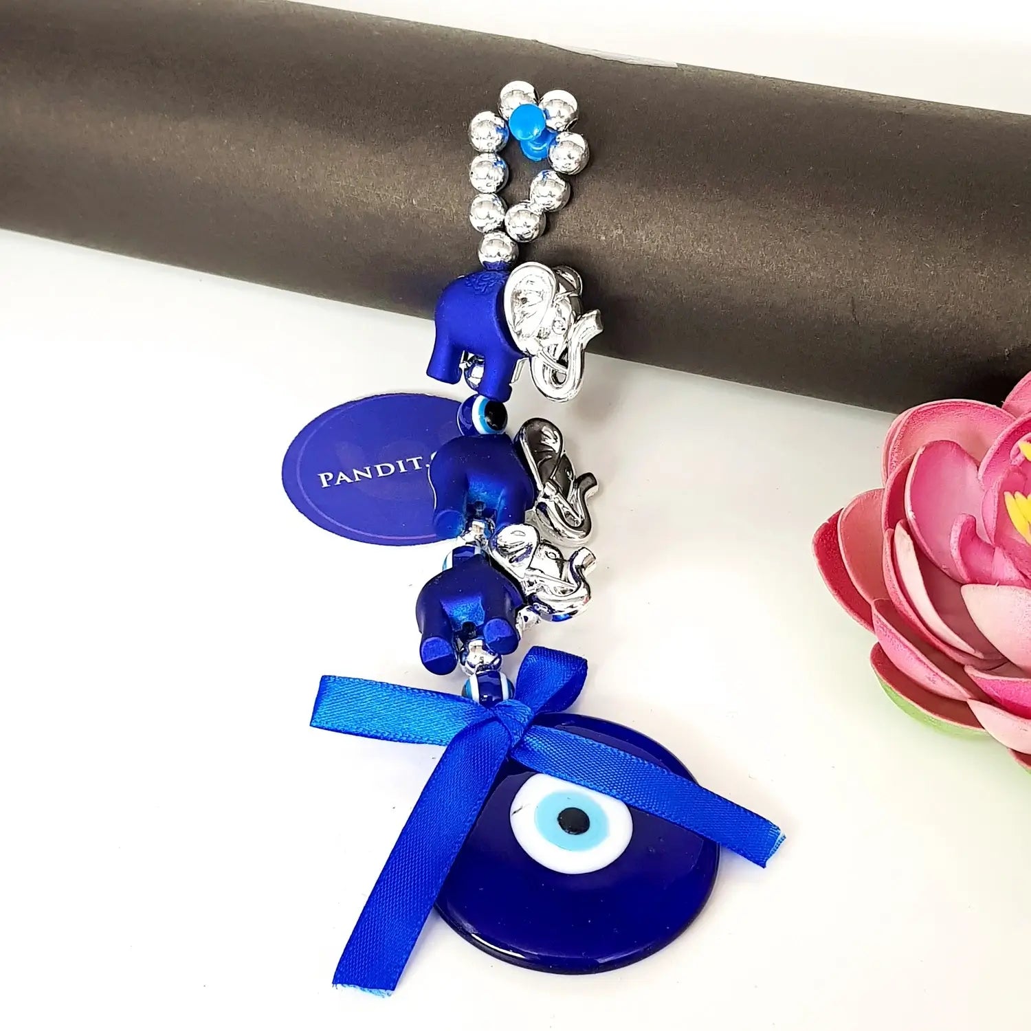 Elephant Evil Eye Hanging for Good Luck - Main Image