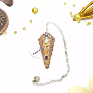 Elephant Jasper 7 Chakra Dowsing Pendulum