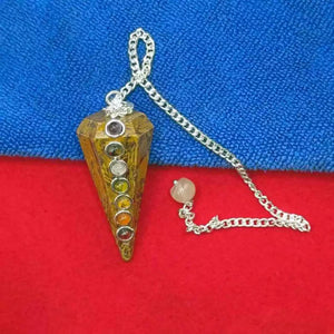 Elephant Jasper 7 Chakra Dowsing Pendulum