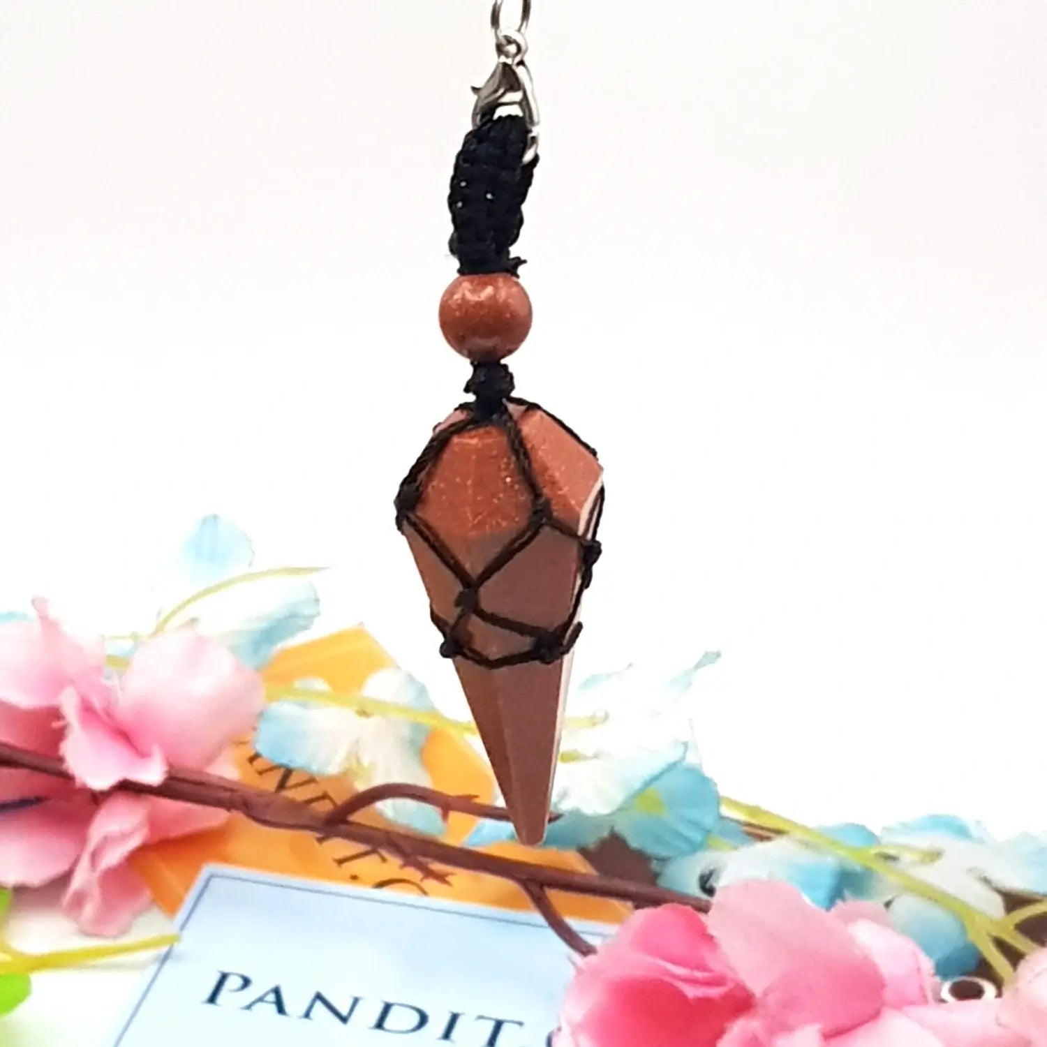 Golden Sunstone Dowsing Pendulum