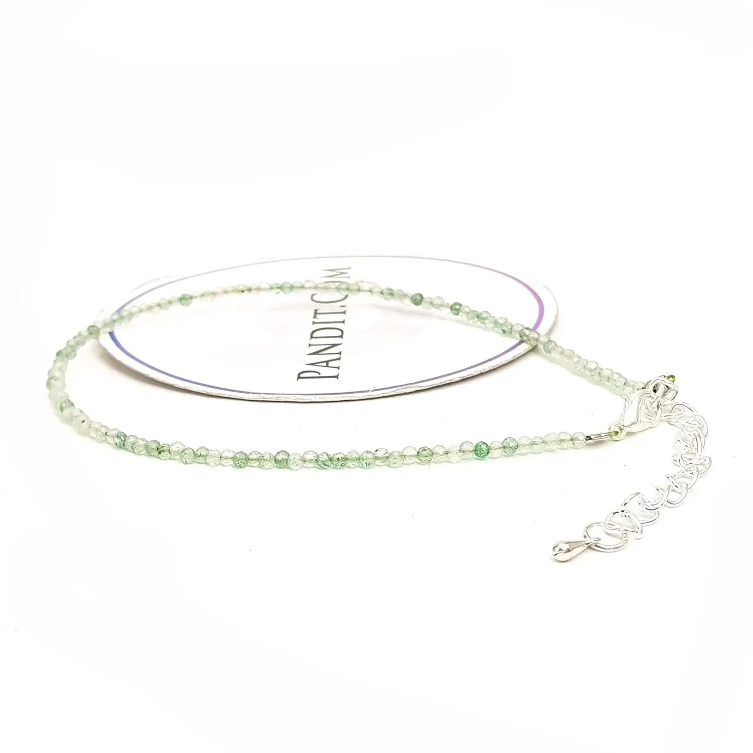 Green Amethyst (Prasiolite) Anklet
