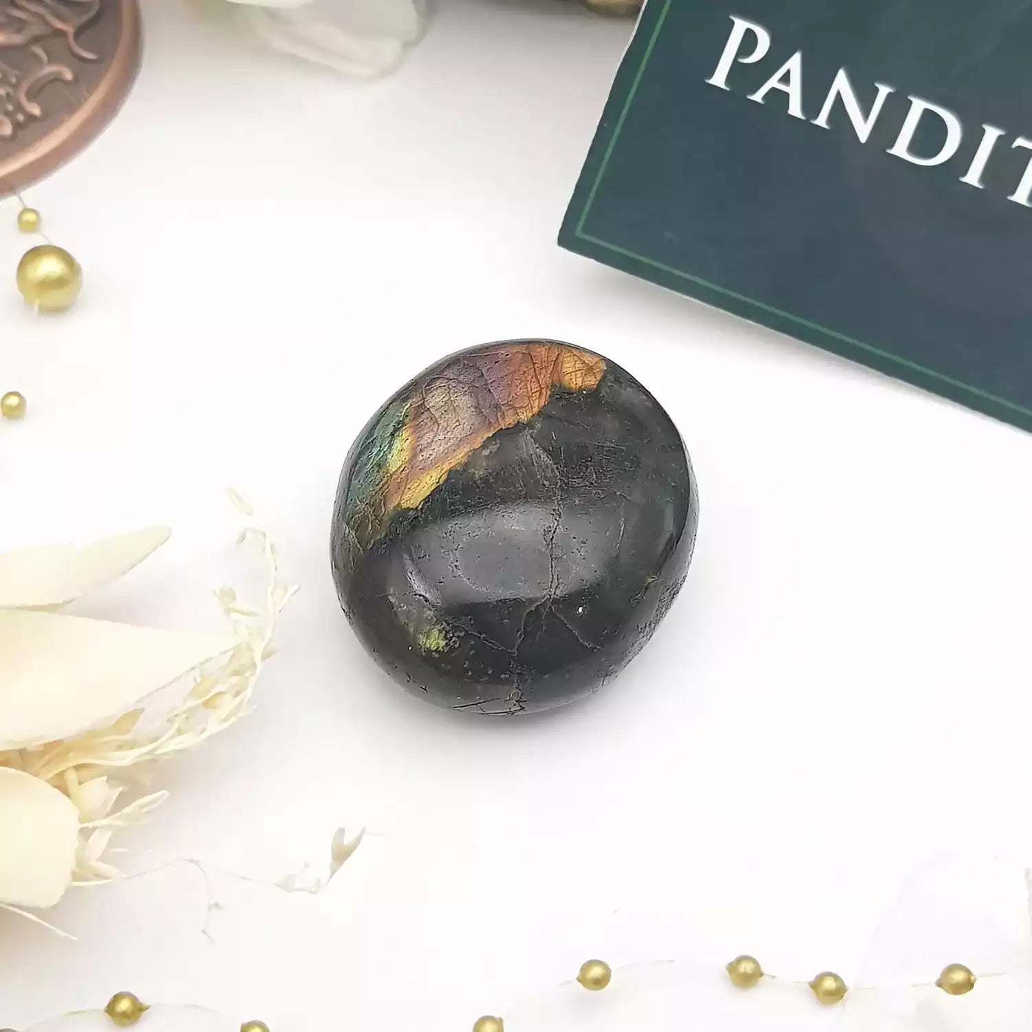 Labradorite Healing Crystal Palm Stone