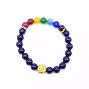 Lapis 7 Chakra Bracelet