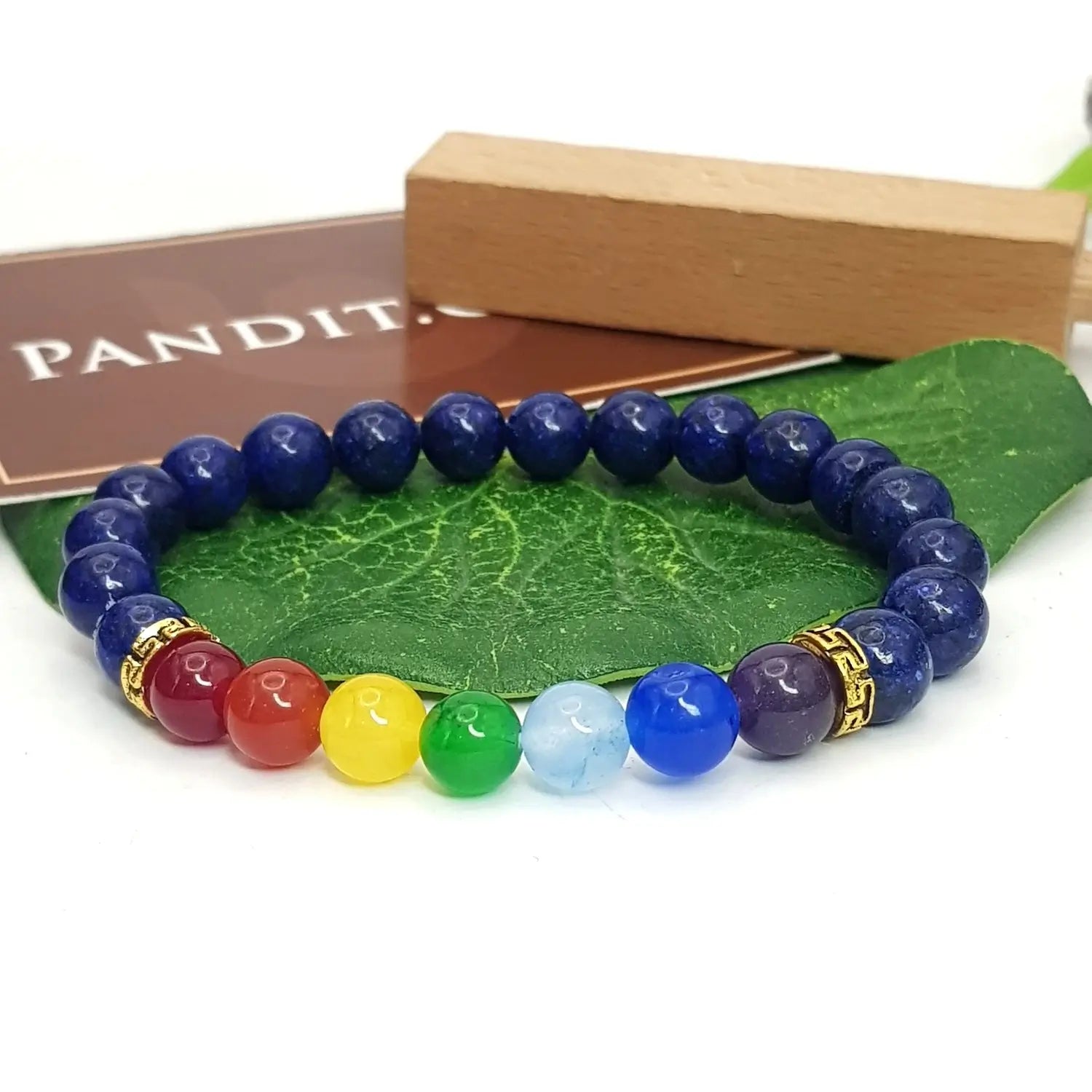 Lapis 7 Chakra Bracelet - For Intelligence And Easy Success