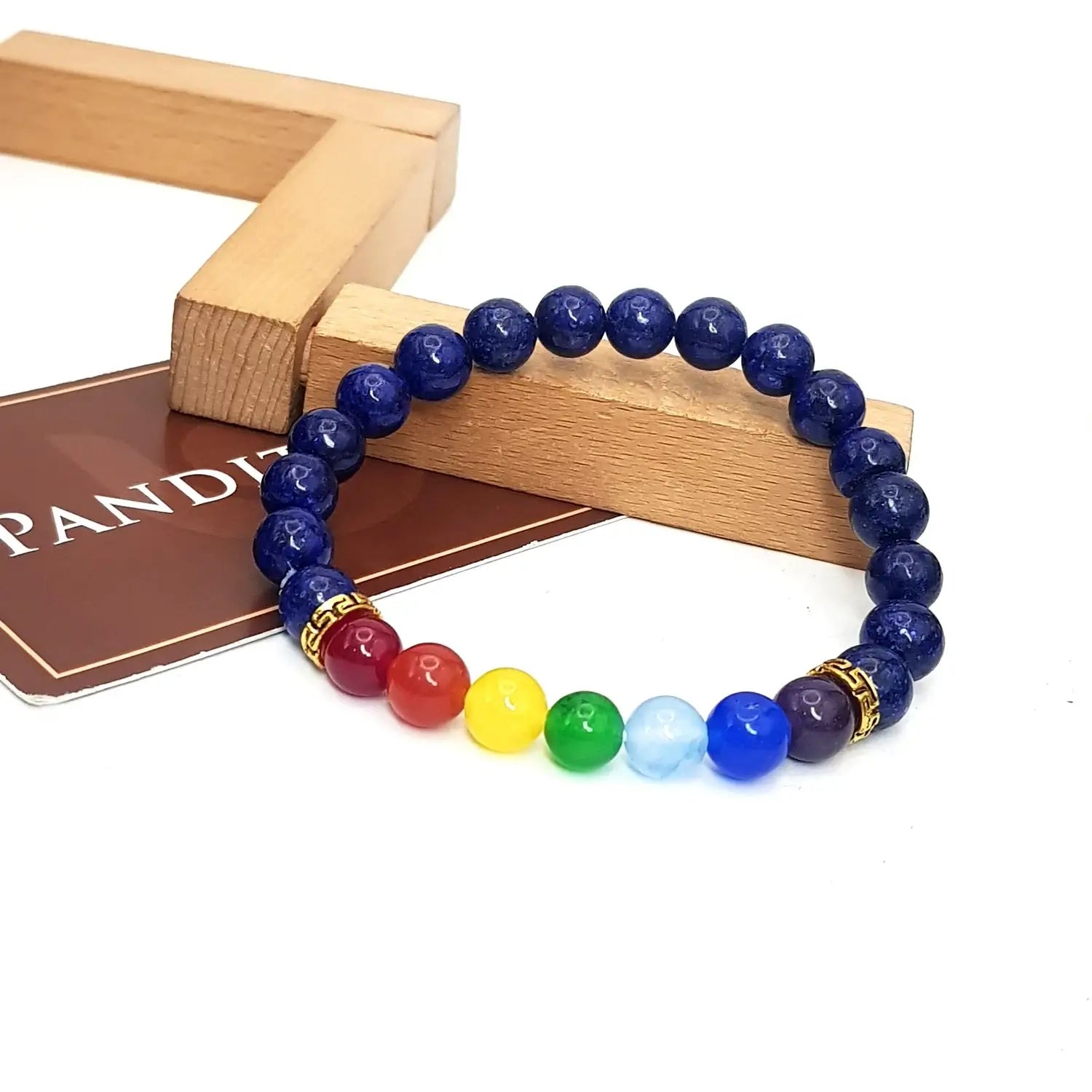Lapis 7 Chakra Bracelet - For Intelligence And Easy Success