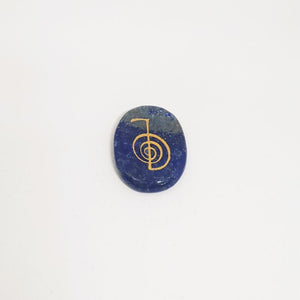 Lapis Lazuli Reiki Symbol Healing Stones Set