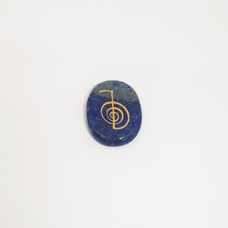 Lapis Lazuli Reiki Symbol Healing Stones Set