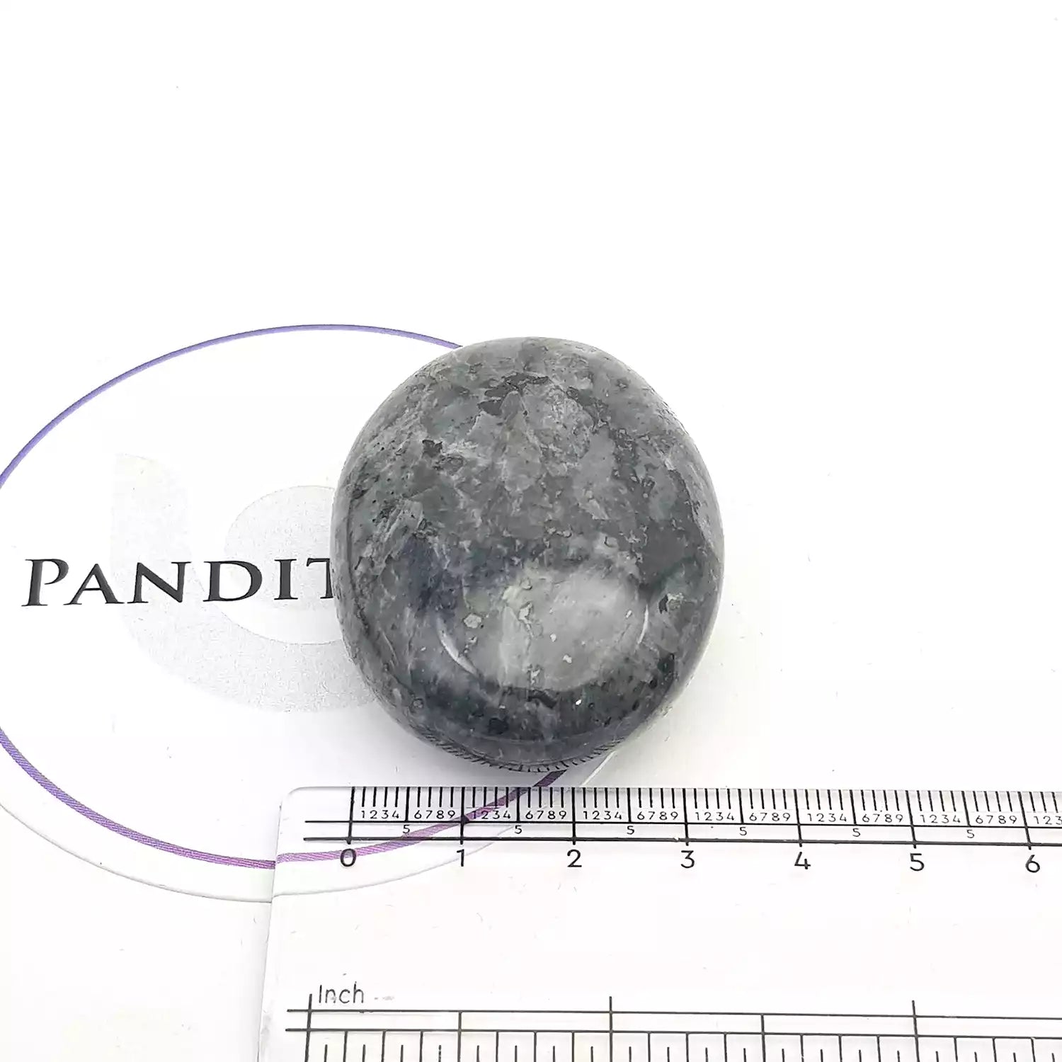 Larvikite Healing Crystal Palm Stone