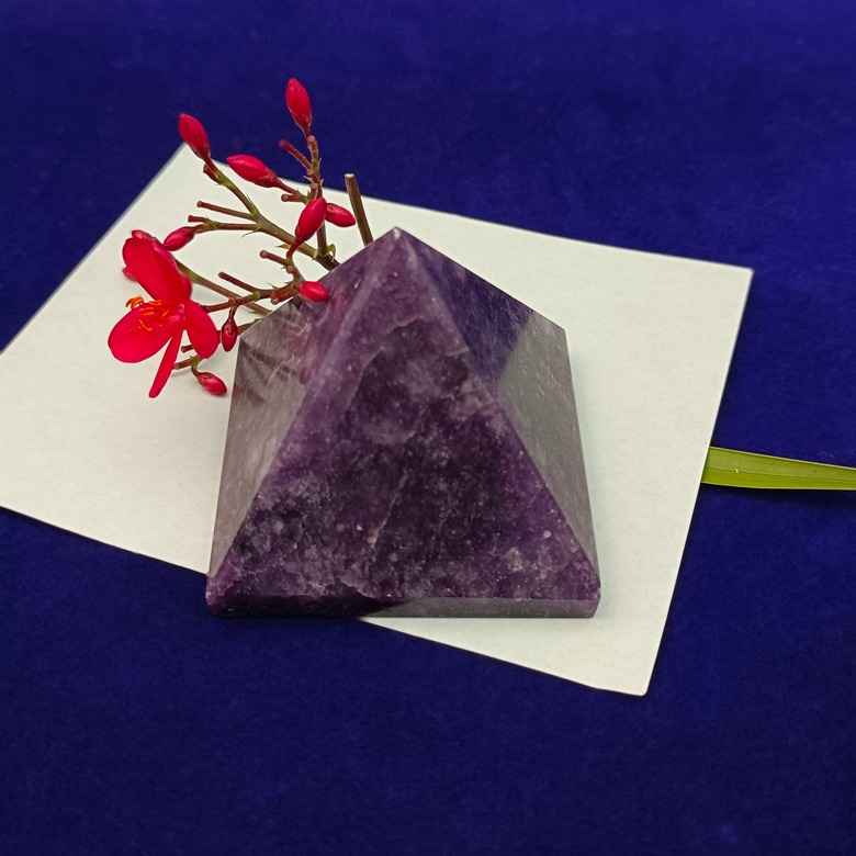 Lepidolite Crystal Pyramid