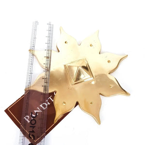 Lotus Flower Plate with Pyramid