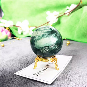Moss Agate Crystal Ball