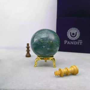 Moss Agate Crystal Ball