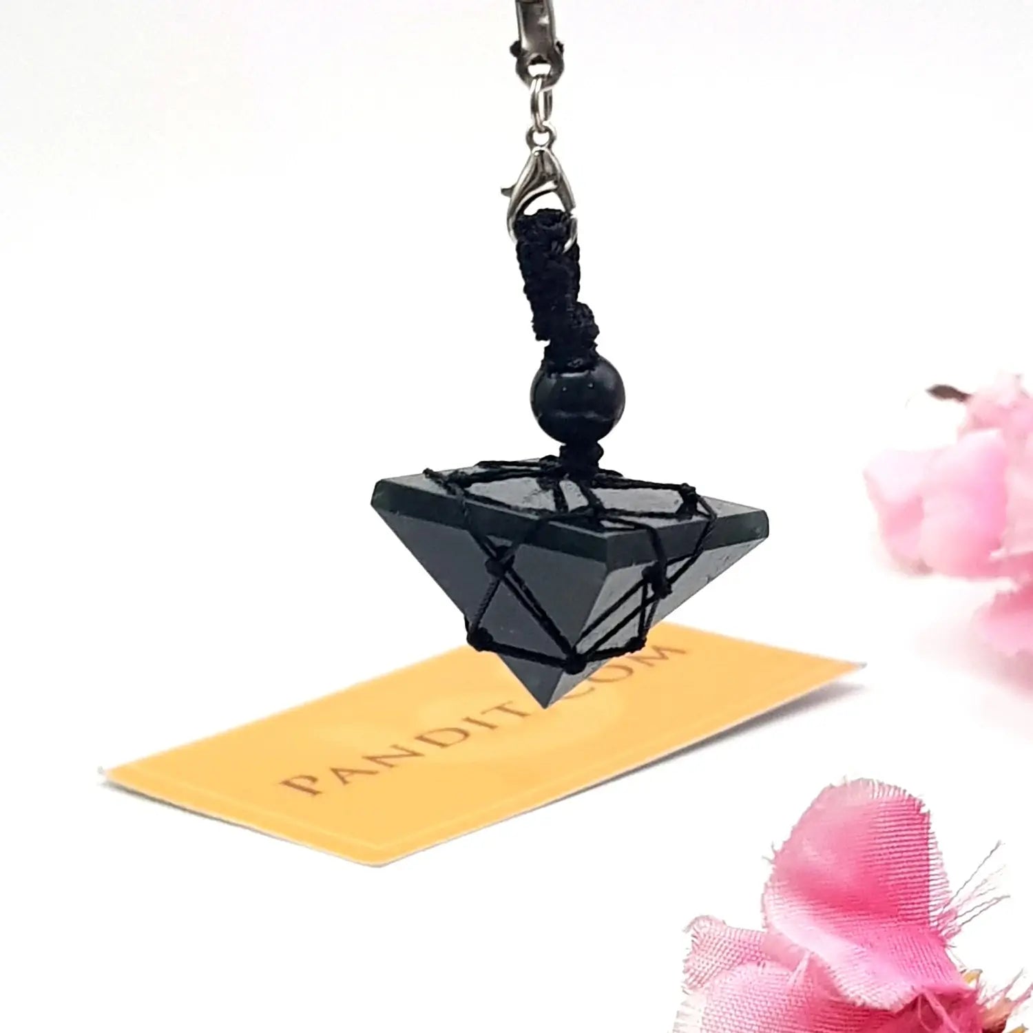 Moss Agate Pyramid Pendant