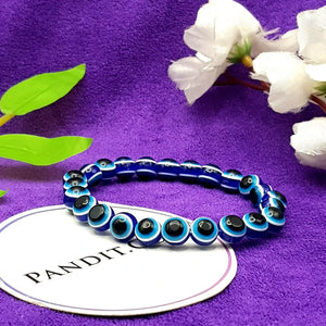 Negative Energy Protection Bracelet — front view of bracelet showing beads and stringing