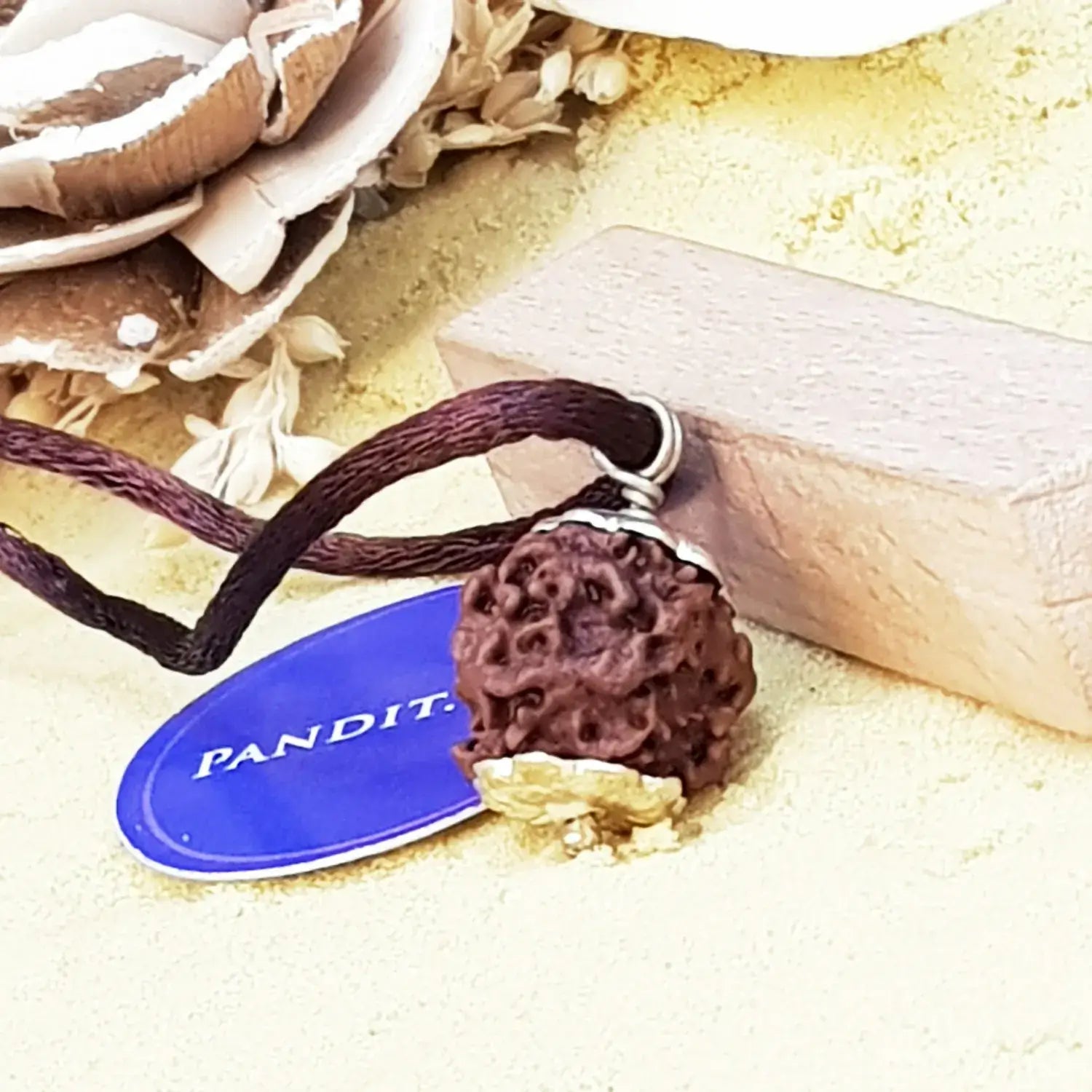 Nirakar Premium Rare Rudraksha — main bead view showing mukhi (faces)