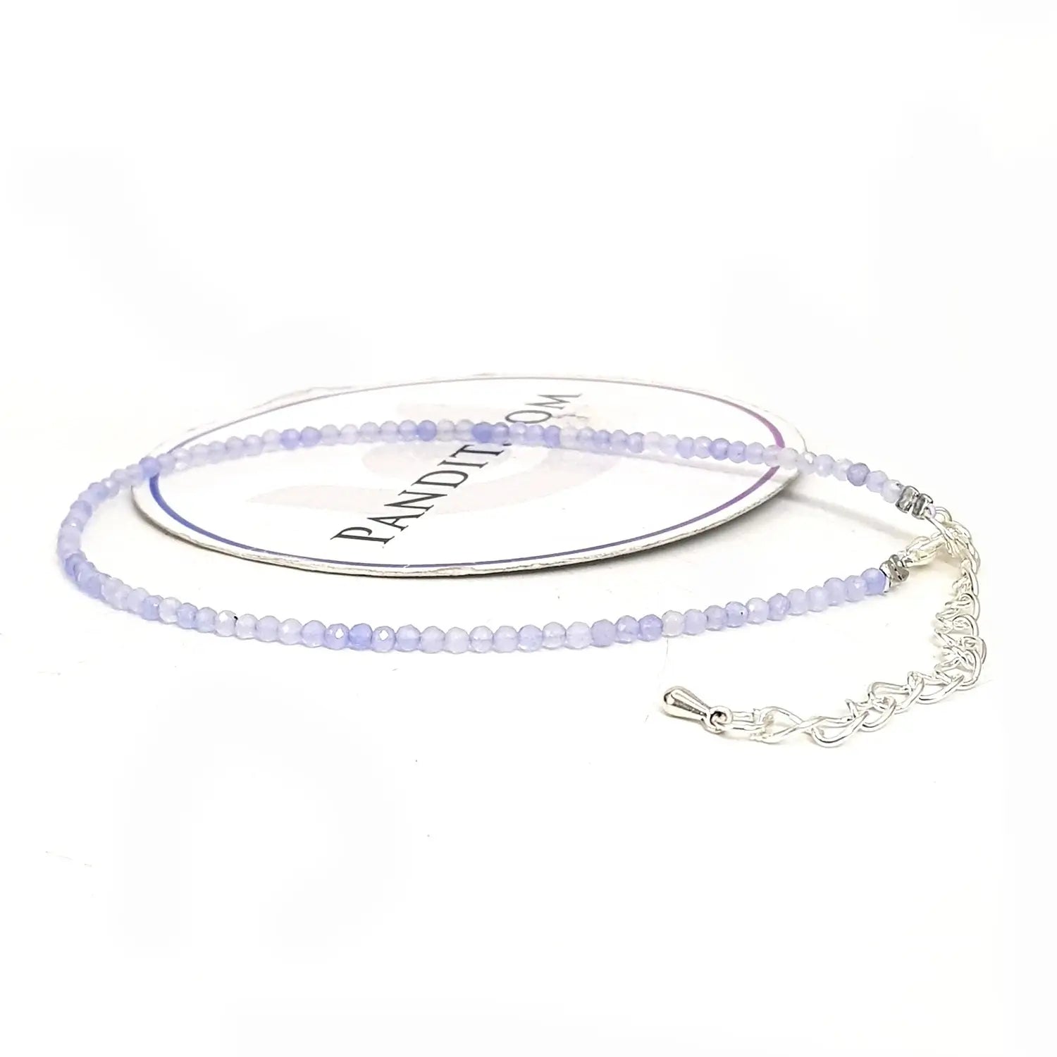 Purple Chalcedony Anklet