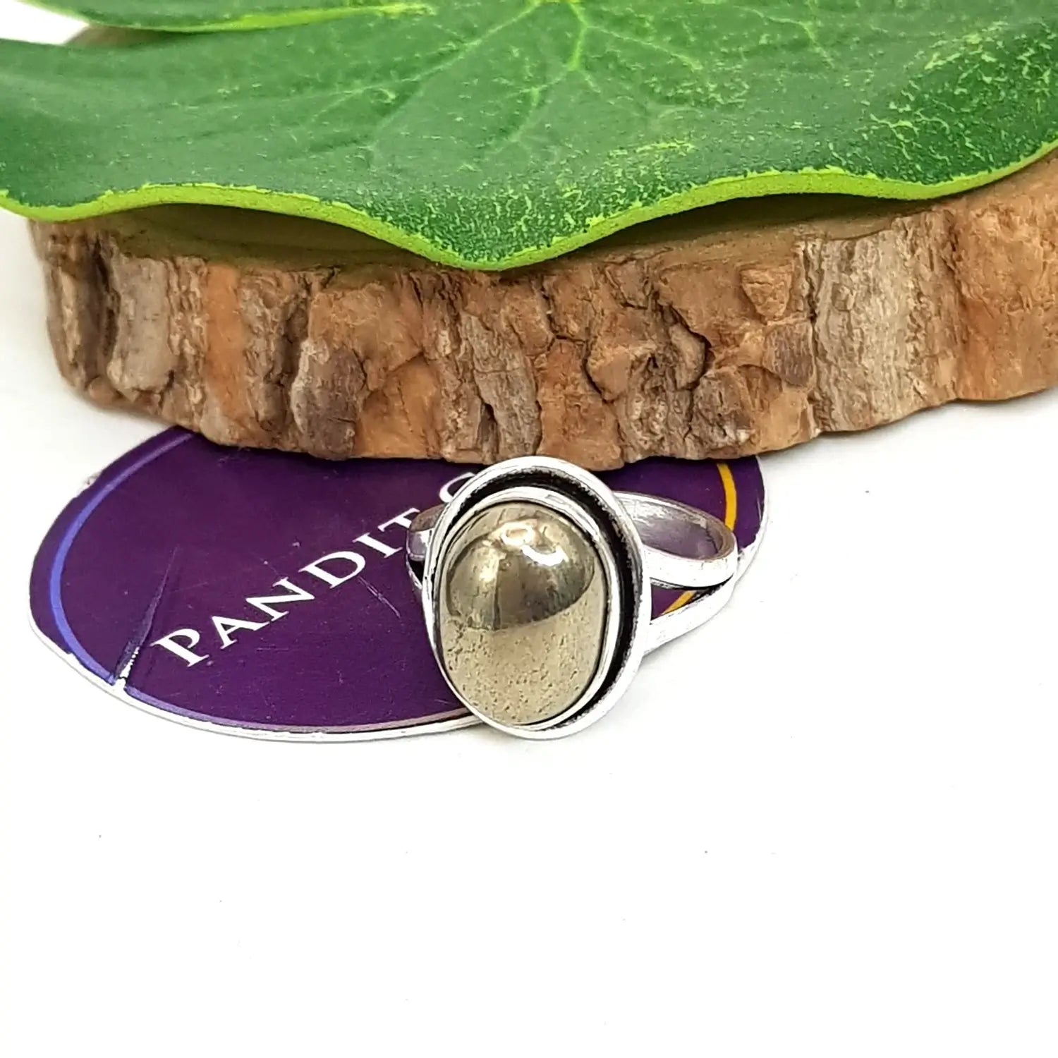 Pyrite Adjustable Ring