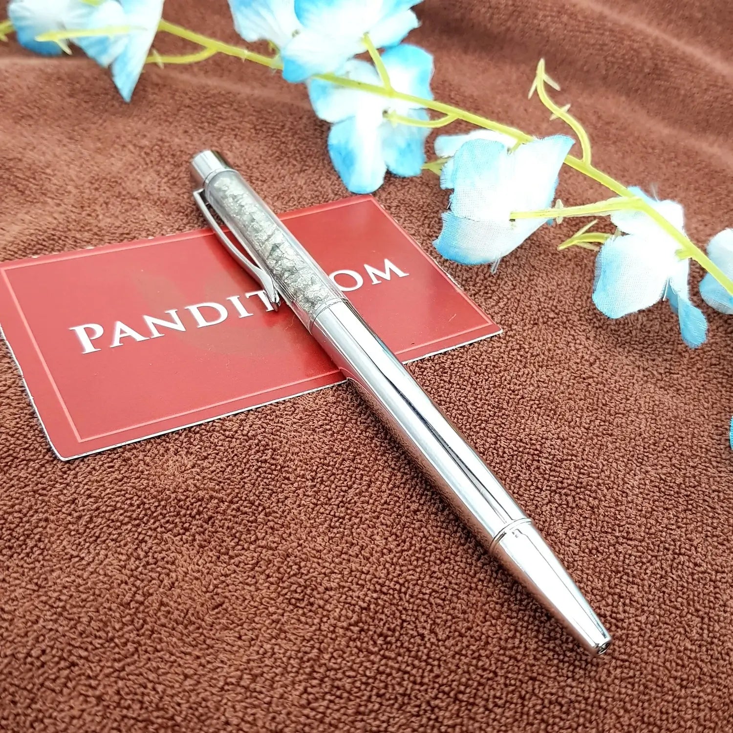 Pyritre Pen Pyrite Stone Ballpoint Pen - To Boost Focus - Pandit.com