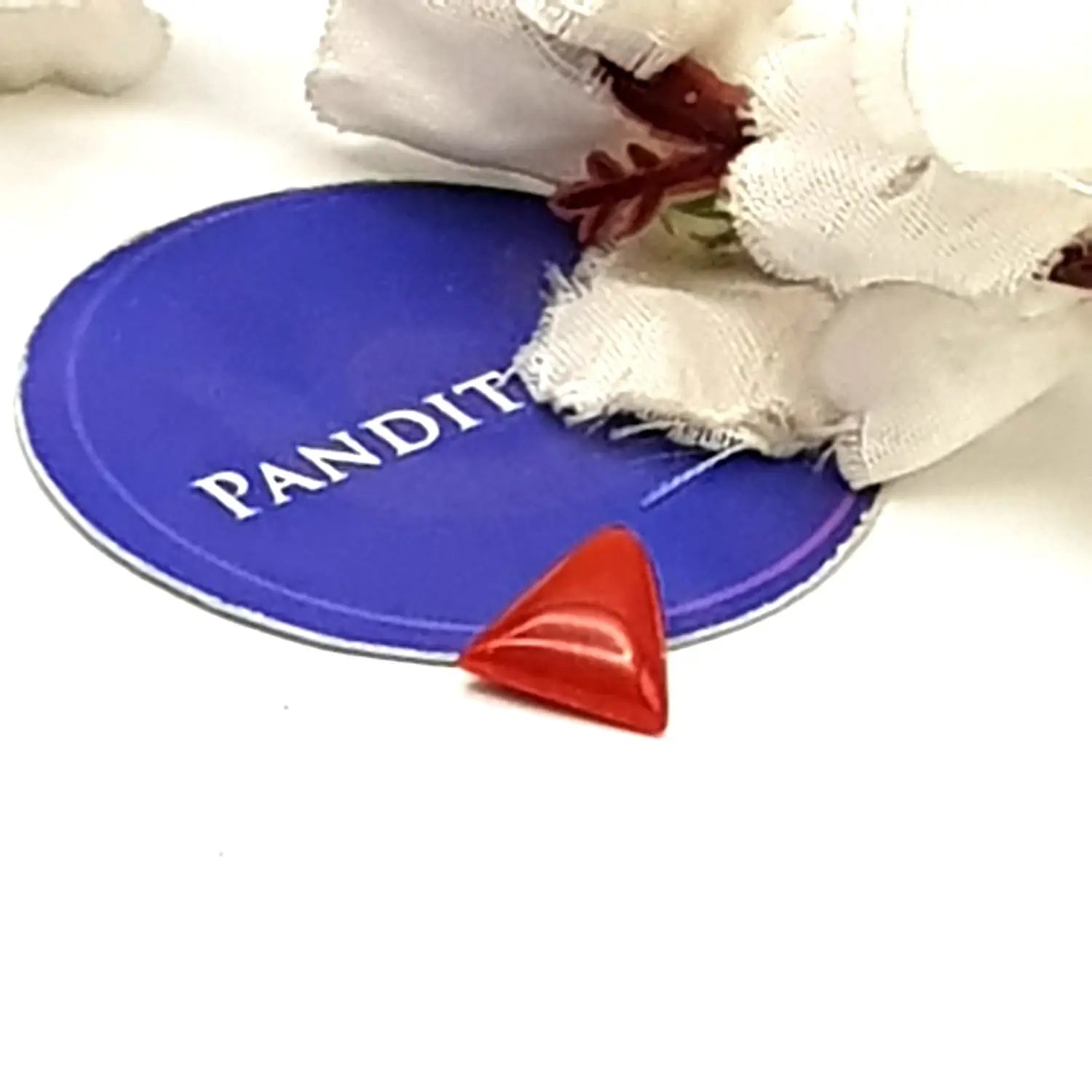 Red Coral Gemstone (Moonga Gemstone) — alternate angle view