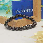 Red Garnet Bracelet — front view of bracelet showing beads and stringing