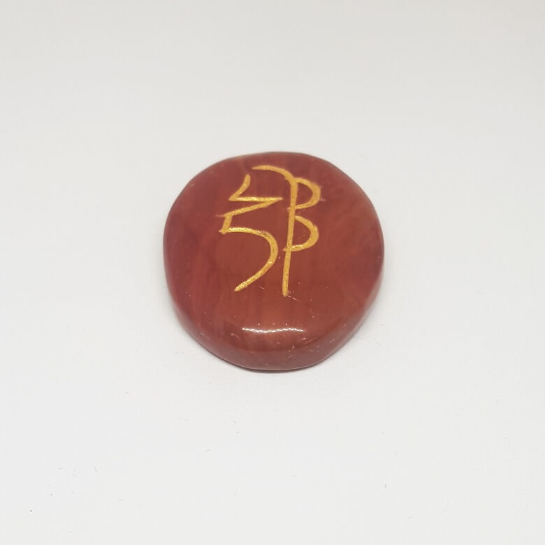 Red Jasper Reiki Symbol Healing Stones Set