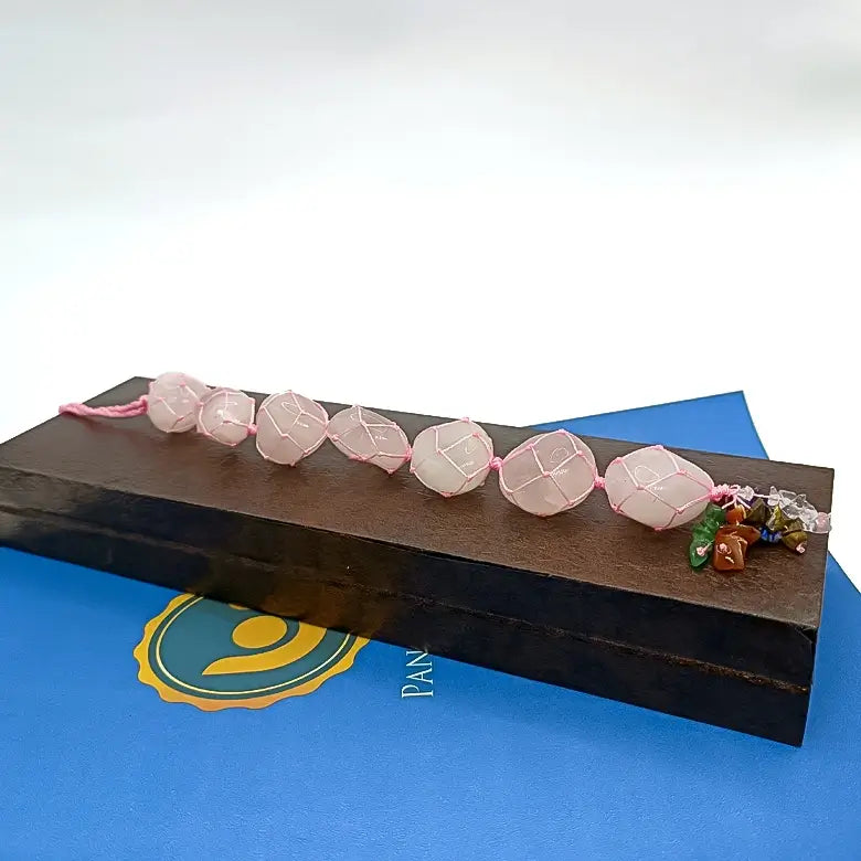 Rose Quartz Car Hanging Tumble Stones